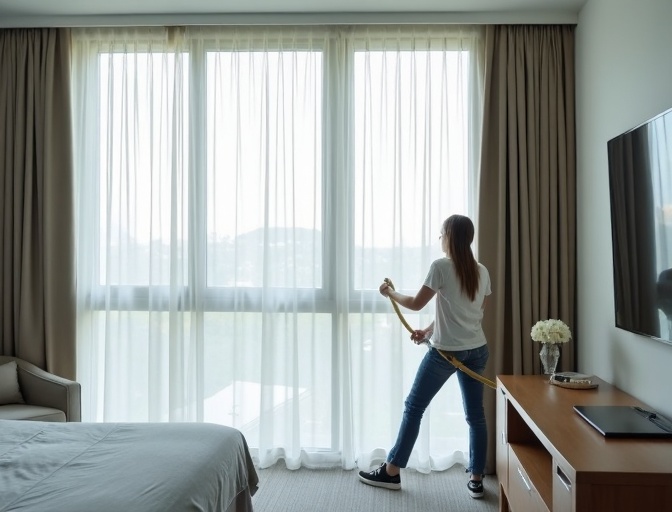 Burleigh Waters Sheer Curtain Cleaning